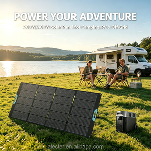 200W/400W Portable Foldable <b>Solar</b> <b>Panel</b> for Power Station, 23.5% High Efficiency <b>Solar</b> Charger with 5-in-1 Adapter <b>Cable</b> - Product Image 2