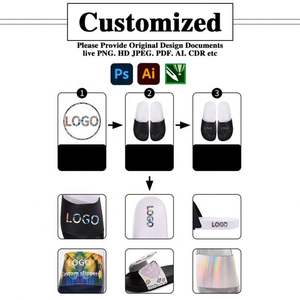 WSY986 Sandal desain kustom dengan Logo pria Sandal cetak alas kaki Pvc Sandal Logo kustom Sandal kustom untuk <span class=keywords><strong>Promo</strong></span> - Product Image 2