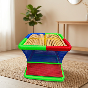 Taburete de Ratán Indio Moderno Hecho a Mano, Cómodo, Impermeable, Ecológico, Portátil, de 1 Plaza, para Jardín, Dormitorio, Muebles de Exterior - Product Image 2