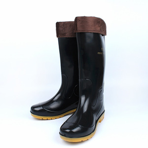 Botas de Invierno para Hombre, Forradas de Felpa, Cálidas, Impermeables, Antideslizantes, de Trabajo, con Caña Alta, para Uso en Exteriores - Product Image 2