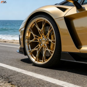 5*120 Roues 18 19 20 21 22 pouces en alliage d'aluminium concave doré, roues forgées sur mesure pour <span class=keywords><strong>BMW</strong></span> M4 M5 E46 F30 E90 E92 - Product Image 4