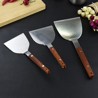 Yolecen gros épaissie Pizza & Teppanyaki spatule avec poignée en plastique pour la cuisson et Steak ustensile de cuisine couteau de cuisson