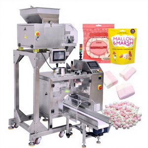 Machine d'emballage automatique multifonctionnelle pour bonbons mous préformés, guimauves et chewing-gums, avec scellage sur 4 côtés - Product Image 1