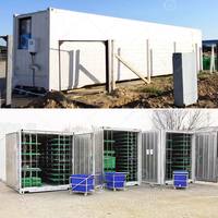Système de ferme hydroponique entièrement automatique pour la culture de fourrage, de champignons et de germinés de haricots en conteneur de culture