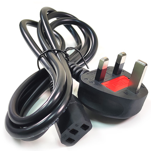 Hot Deal Red Fuse 1.5M Indoor UK 3 Pin Plug Copper UK Standard Extension Power Cord UK to Iec C7 C13 C5 - Product Image 5