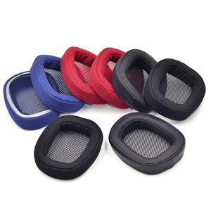 Defean bleu oreillettes remplacement oreillettes tissu plus doux mousse coussins casque oreillette pour <span class=keywords><strong>Logitech</strong></span> G433 <span class=keywords><strong>G</strong></span> <span class=keywords><strong>Pro</strong></span> oreillettes - Product Image 1