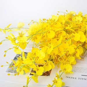Artificial Oncidium 3 Branches Dancing Orchid Silk Fake Orchid Flowers Wedding & Hotel Floral Arrangement - Product Image 2