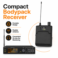 Système de monitoring intra-auriculaire sans fil professionnel pour la performance, système de monitoring sans fil stéréo PSM900