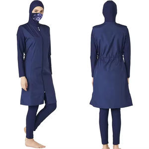2026 Custom Long Sleeve Burkini <b>Conservative</b> Clothing Muslim Three-Piece Swimsuit Women's Swimsuit - Product Image 3