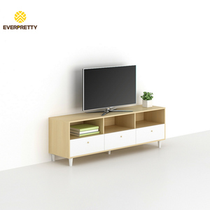 Meubles multifonctionnels en bois pour petits appartements, ensemble de meubles OEM pour co-living, hôtel, auberge, supports <span class=keywords><strong>TV</strong></span> modernes avec armoires de rangement et tiroirs - Product Image 3