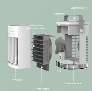For <strong>Chillmax</strong> Go Coolify Water Tank Fan Personal Space <strong>Air</strong> Cooler for Outdoor Household Hotel Use USB Power Source Plastic - Product Image 6