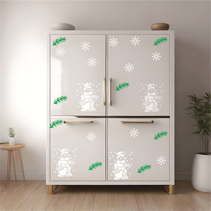 9 pochoirs de Noël réutilisables, pochoirs de Noël de 6x6 pouces pour la <span class=keywords><strong>peinture</strong></span> <span class=keywords><strong>sur</strong></span> <span class=keywords><strong>bois</strong></span>, modèles de pulvérisation de dessin en plastique - Product Image 3