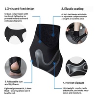 Attelle de cheville réglable et souple en gros pour prévenir les entorses, s'adapte aux chaussures pour hommes et femmes, protection sportive