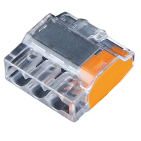 Bloc de bornes compact à connexion rapide 3 broches OP-980, contact en laiton, boîtier PC, 450V 32A, automobile, pour câblage jusqu'à 4mm²