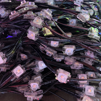 Lumière de pixel led carrée pleine couleur dc 12v 0.9W pour éclairage de panneau extérieur
