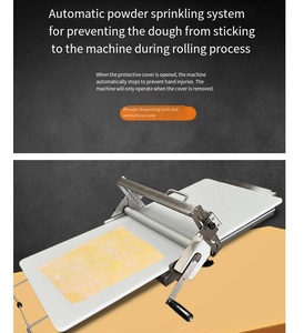 Efficiente Sfogliatrice Manuale Pieghevole per Pizza, Macchina Portatile Mini per Sfogliare Croissant per Panetterie - Product Image 3