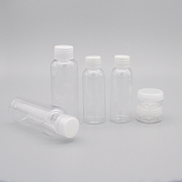 Lot de 6 bouteilles de lotion en plastique PET pour pot de crème cosmétique kit de bouteilles de voyage