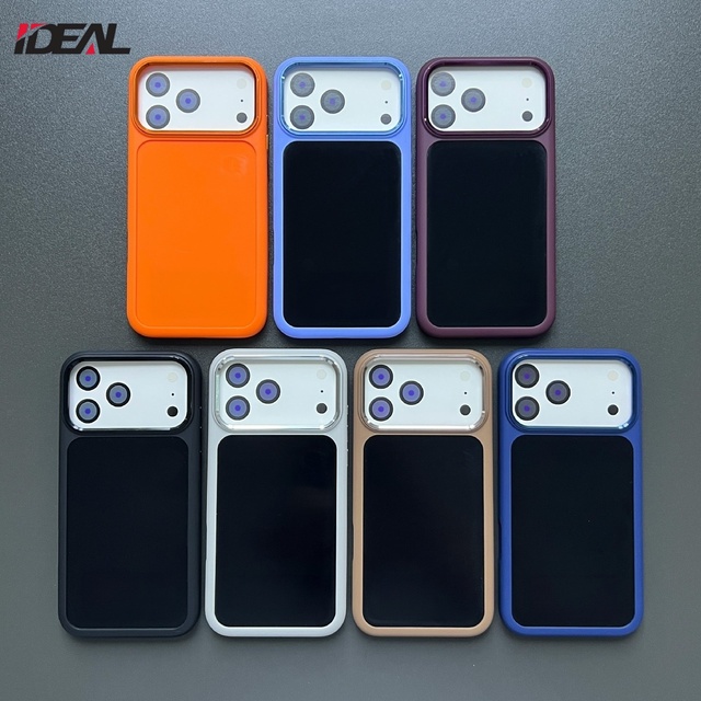 IDEAL Factory New Custom TPU+PC Material groove for 18 17 Pro Max Cases DIY Large-hole Shockproof Waterproof Phone Case