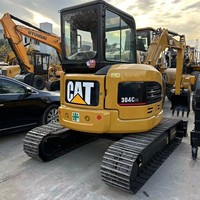 Mini-excavatrice Caterpillar 304CCR 4T d'occasion à vendre, idéale pour les travaux de paysagisme et municipaux