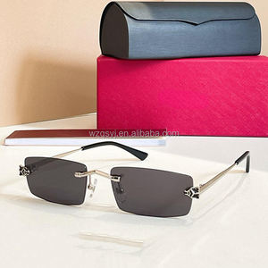 نظارات طبية فاخرة جديدة عالية الجودة من التيتانيوم النقي مضادة للضوء الأزرق بدون إطار - Product Image 5