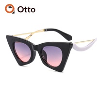 Nouvelles lunettes de soleil œil-de-chat amincissantes UV400, monture complète, style défilé chic, unisexe, 2815