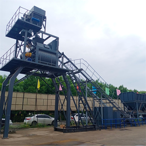 Automatic Large Concrete Plant Free Foundation Project <b>Builder</b> Cement Mixing Station - Product Image 3