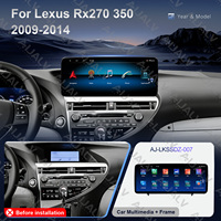 Autoradio 4G à écran tactile pour LEXUS RX270 2009-2014 avec Carplay sans fil et cadre de fixation pour système audio de véhicule