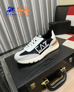 Amani 2025 Chaussures de sport décontractées pour hommes, course à pied, gym, jogging, baskets en cuir véritable, doublure en cuir de vachette, lacets, tendance mode 3D - Product Image 4