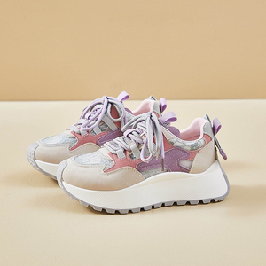 Chaussures florales tendance pour femme, baskets décontractées coréennes en toile vulcanisée à plateforme - Product Image 2