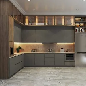 Kabinet Dapur Mewah, Set Furnitur Dapur Kabinet Dapur Modern