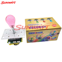 Manette de jeu d'arcade USB 12V en métal de haute qualité, 4 voies/8 voies, éclairée d'une seule couleur