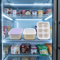 Emballage sous blister personnalisé pour les glaces, emballage sous blister transparent en PET pour les aliments congelés, emballage sûr pour les collations