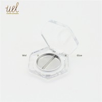 Kotak Eyeshadow warna tunggal, Stamping kosmetik perona pipi transparan Diameter dalam 26.3mm, stok tersedia