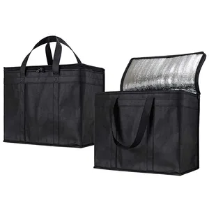 Extra Grande Heavy Duty Isolados Reutilizáveis Tote Mercearia térmica Shopping Bag Cooler Bag