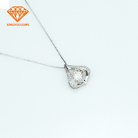 Prix de la pierre de moissanite par carat, bijoux en moissanite, pendentif serti à griffes
