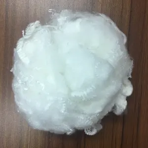 1.2 denier 32mm polyester staple fiber semi kusam putih optik Dengan Harga Murah Besar