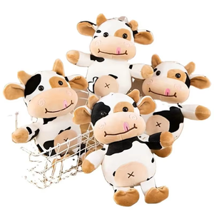 4 piezas de juguetes de peluche de vaca de dibujos animados, juguetes de peluche, juguetes de peluche de vaca, juguetes de peluche bonitos, adornos - Product Image 6