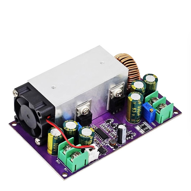 600W High Power Step-Down Power DC-DC Buck Converter Supply Module 12-75V To 2.5-50V 25A Adjustable Regulated Power Supply Board