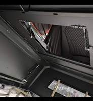 Camper de camionnette sur mesure avec tente de toit pliable, auvent rigide portable en aluminium pour pick-up avec tente de toit