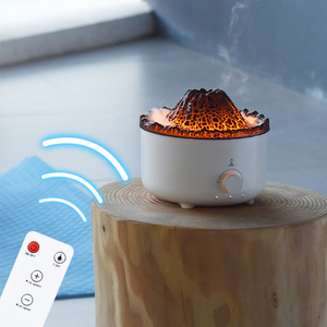 Practical Portable Wireless Volcano Humidifier Jellyfish Cold Mist Aroma <b>Diffuser</b> Remote Control Household Essential <b>Oil</b> US USB - Product Image 4