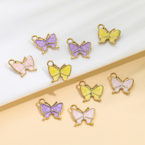 Colgante de Mariposa en Acero Inoxidable, Color Aleatorio, para Hacer Pulseras, Accesorio de Joyería - Product Image 4