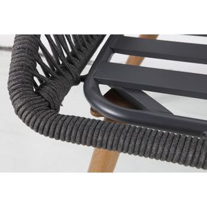 Ensemble de canapés de jardin en aluminium au design moderne, 4 pièces, portable et écologique, mobilier de salle à manger d'extérieur pour hôtel et entrée - Product Image 4