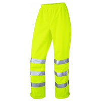 190T Essentials 100% Polyester armure toile PVC enduit 200g pantalons et pantalons de pluie haute visibilité ENISO 20471 classe 1