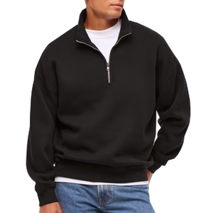Sudadera con Capucha y Cierre de 1/4 al por Mayor, Sudadera Personalizada con Logotipo, Sudadera de Alta Calidad para Hombre - Product Image 2