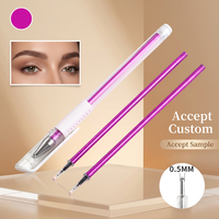 Stylo marqueur pour tatouage à encre blanche, outil de marquage précis non toxique, pour broderie des sourcils, art du tatouage, marqueur cosmétique pour la peau
