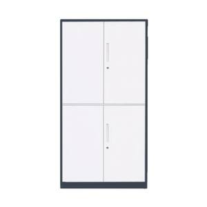 <span class=keywords><strong>Armoire</strong></span> de classement de bureau minimaliste détachable à code couleur, pleine hauteur, deux sections, en acier, avec serrure pour le stockage des bons financiers - Product Image 1