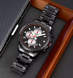 Relojes Mecánicos de Negocios, Relojes de Pulsera de Lujo de Oro, Resistentes al Agua, con Correa de Acero Inoxidable, Relojes de Cuarzo Analógicos para Hombre, Reloj de Pulsera para Estudiantes - Product Image 3