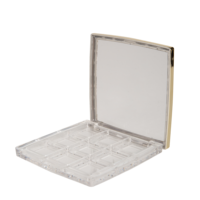 Palette de fards à paupières personnalisable, maquillage pour les yeux, marque privée, palette vide transparente en plastique 9 couleurs, fards à paupières couleur nude, prix
