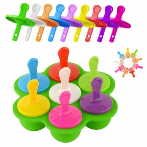 BPA Free Silicone Popsicle Molds Multi-Functional Storage Container for Homemade Food Kids Ice <b>Cream</b> DIY Pop Molds Cube <b>Maker</b> - Product Image 1