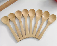 Cuillère doseuse incurvée en bambou naturel, écologique, pour cuisine, aliments, lait en poudre, thé, miel, matcha, 5g, lot de 10